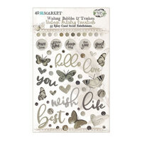 49 and Market - Vintage Artistry Essentials Collection - Epoxy Stickers - Wishing Bubbles and Trinkets