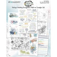 49 and Market - Vintage Artistry Everywhere Collection - 6 x 8 Rub-On Transfers