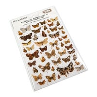 49 and Market - Vintage Bits Collection - 6 x 8 Rub-On Transfers - Essential Butterflies 1