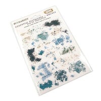 49 and Market - Vintage Bits Collection - 6 x 8 Rub-On Transfers - Essential Textblends - Mariner