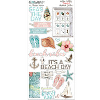 49 and Market - Vintage Artistry Beached Collection - Chipboard Stickers