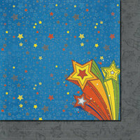 Fancy Pants Designs - To the Moon Collection - 12 x 12 Double Sided Paper - Shooting Star