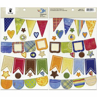 Fancy Pants Designs - Beach Bum Collection - Chipboard Stickers - Banners