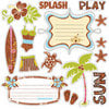 Fancy Pants Designs - Beach Babe Collection - Glitter Cuts Transparencies