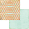 Fancy Pants Designs - Hopscotch Collection - 12 x 12 Double Sided Paper - Tangerine