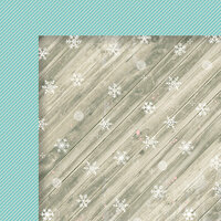 Fancy Pants Designs - Wish Season Collection - Christmas - 12 x 12 Double Sided Paper - Snowed In