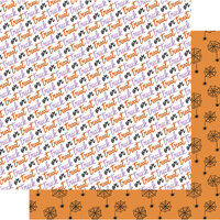 Fancy Pants Designs - Happy Halloween Collection - 12 x 12 Double Sided Paper - Trick Or Treat