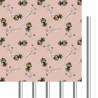 Fancy Pants Designs - Honey and Bee Collection - 12 x 12 Double Sided Paper - Queen Bee