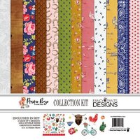 Fancy Pants Designs - Prairie Rose Collection - 12 x 12 Collection Kit