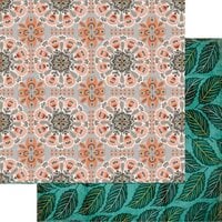 Fancy Pants Designs - Paislees And Petals Collection - 12 x 12 Double Sided Paper - Retro Leaves