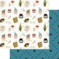 Fancy Pants Designs - Enchanted Garden Collection - 12 x 12 Double Sided Paper - Gnome Life