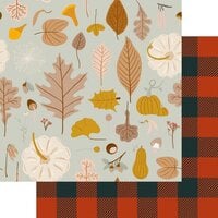 Fancy Pants Designs - Enchanted Garden Collection - 12 x 12 Double Sided Paper - Cozy Plaid