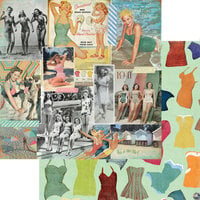 Fancy Pants Designs - Beachside Boardwalk Collection - 12 x 12 Double Sided Paper - Seaside Summer