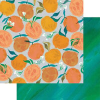 Fancy Pants Designs - Bloom Collection - 12 x 12 Double Sided Paper - Orange You Pretty