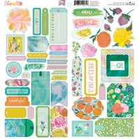 Fancy Pants Designs - Bloom Collection - 12 x 12 Sticker Sheet