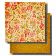Fancy Pants Designs - 12x12 Double Sided Paper - Aged Florals Collection - Enchanting, CLEARANCE