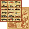 Graphic 45 - A Proper Gentleman Collection - 12 x 12 Double Sided Paper - On the Boulevard