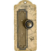 Graphic 45 - Staples Collection - Metal Door Plate and Knob - Geometric