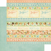 Graphic 45 - Little Darlings Collection - 12 x 12 Double Sided Paper - Baby Borders