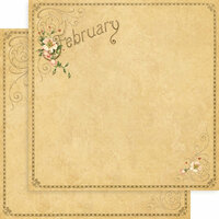 Graphic 45 - Place in Time Collection - 12 x 12 Double Sided Paper - February Foundation