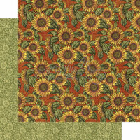 Graphic 45 - French Country Collection - 12 x 12 Double Sided Paper - Sunflower