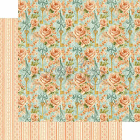 Graphic 45 - Secret Garden Collection - 12 x 12 Double Sided Paper - Coming Up Roses