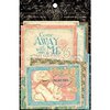 Graphic 45 - Come Away With Me Collection - 4 x 6 and 3 x 4 Journaling and Ephemera Cards