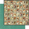 Graphic 45 - Raining Cats and Dogs Collection - 12 x 12 Double Sided Paper - Mr. Whiskers