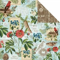 Graphic 45 - Time to Flourish Collection - 12 x 12 Double Sided Paper - January Flourish