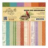 Graphic 45 - Time to Flourish Collection - 6 x 6 Patterns and Solids Paper Pad