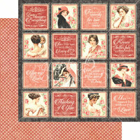Graphic 45 - Mon Amour Collection - 12 x 12 Double Sided Paper - Forever Mine