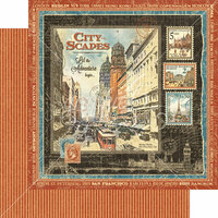 Graphic 45 - Cityscapes Collection - 12 x 12 Double Sided Paper - Cityscapes