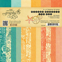 Graphic 45 - Voyage Beneath the Sea Collection - 6 x 6 Patterns and Solids Paper Pad
