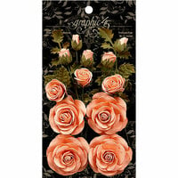 Graphic 45 - Rose Bouquet Collection - Floral Embellishments - Precious Pink