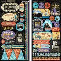 Graphic 45 - Life's A Journey Collection - 6 x 12 Cardstock Stickers