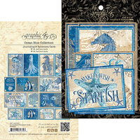 Graphic 45 - Ocean Blue Collection - Journaling Cards