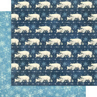 Graphic 45 - Let It Snow Collection - Christmas - 12 x 12 Double Sided Paper - Polar Bear Prance