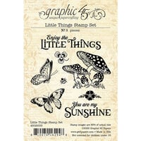 Graphic 45 - Little Things Collection - Clear Photopolymer Stamps