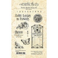 Graphic 45 - Flower Market Collection - Clear Photopolymer Stamps