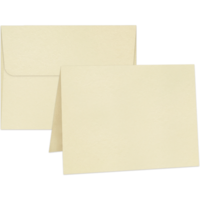 Graphic 45 - Staples Embellishments Collection - A2 Cards with Envelopes - Ivory