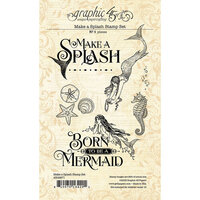 Graphic 45 - Make A Splash Collection - Clear Photopolymer Stamps