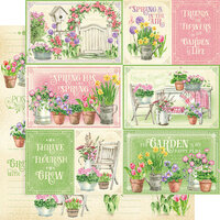 Graphic 45 - Grow With Love Collection - 12 x 12 Double Sided Paper - Friends And Flowers