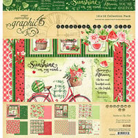 Graphic 45 - Sunshine On My Mind Collection Collection - 12 x 12 Collection Pack