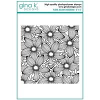 Gina K Designs - Clear Photopolymer Stamps - Floral Delight Background Stamp