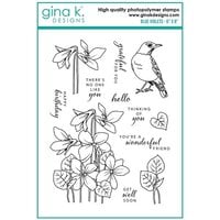 Gina K Designs - Clear Photopolymer Stamps - Blue Violets