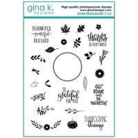 Gina K Designs - Clear Photopolymer Stamps - Autumn Wreath Builder