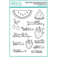 Gina K Designs - Clear Photopolymer Stamps - Fun Fruit