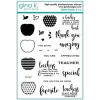 Gina K Designs - Clear Photopolymer Stamps - Terrific Teacher