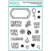 Gina K Designs - Clear Photopolymer Stamps - Fun Frame