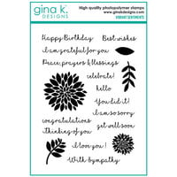 Gina K Designs - Clear Photopolymer Stamps - Vibrant Sentiments